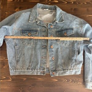 Bill Blass Light Blue Denim Shirt with Harley Davidson Patch